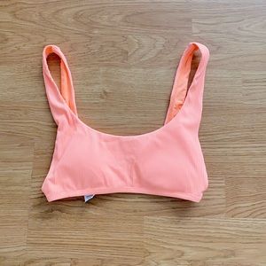 NWOT AERIE SCOOP RIBBED SWIM TOP